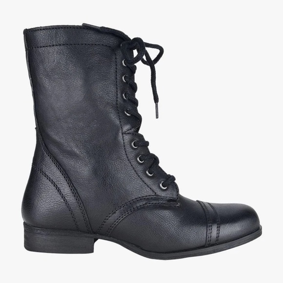Steve Madden Combat Boots Black 8.5 - Picture 1 of 11